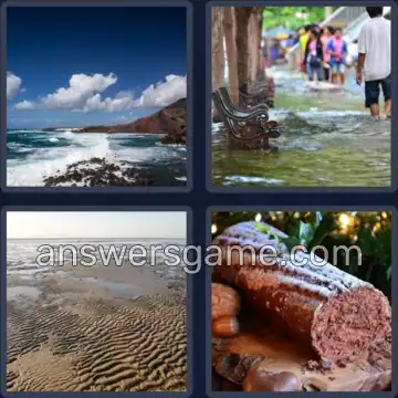 4 Pics 1 Word 4 Letters TIDE