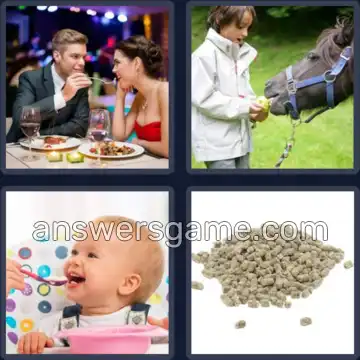 4 Pics 1 Word 4 Letters FEED