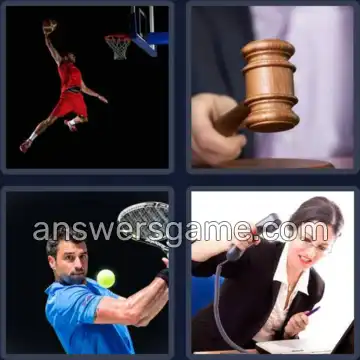 4 Pics 1 Word 4 Letters SLAM