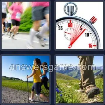4 Pics 1 Word 4 Letters PACE