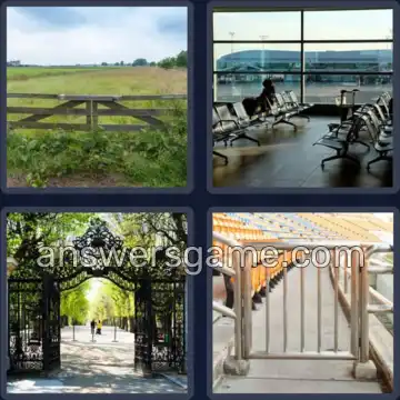 4 Pics 1 Word 4 Letters GATE
