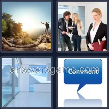 4 Pics 1 Word 4 Letters VIEW