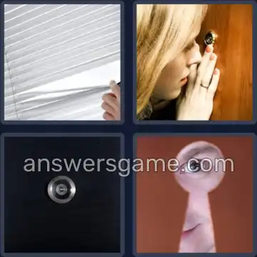 4 Pics 1 Word 4 Letters PEEP