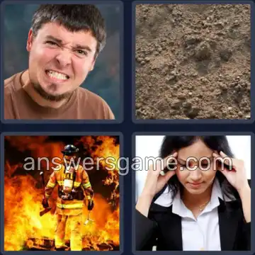 4 Pics 1 Word 4 Letters GRIT