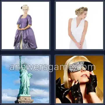 4 Pics 1 Word 4 Letters LADY