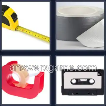 4 Pics 1 Word 4 Letters TAPE