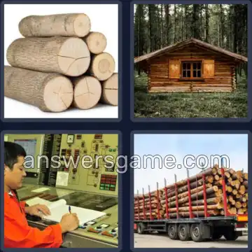 4 Pics 1 Word 4 Letters LOGS