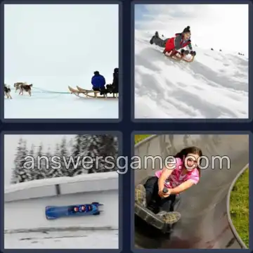 4 Pics 1 Word 4 Letters SLED