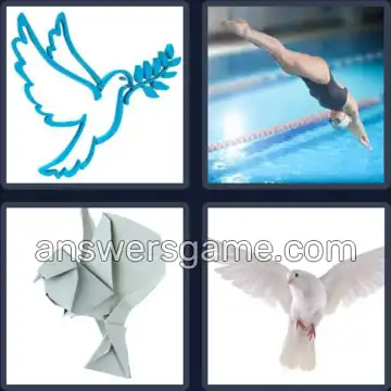 4 Pics 1 Word 4 Letters DOVE