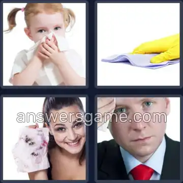 4 Pics 1 Word 4 Letters WIPE