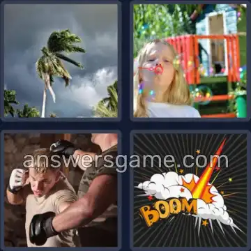 4 Pics 1 Word 4 Letters BLOW