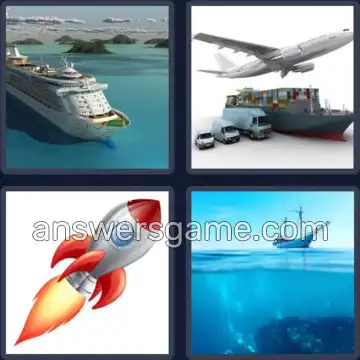 4 Pics 1 Word 4 Letters SHIP