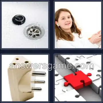 4 Pics 1 Word 4 Letters PLUG