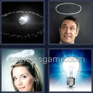 4 Pics 1 Word 4 Letters HALO
