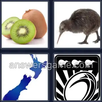4 Pics 1 Word 4 Letters KIWI