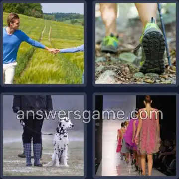 4 Pics 1 Word 4 Letters WALK