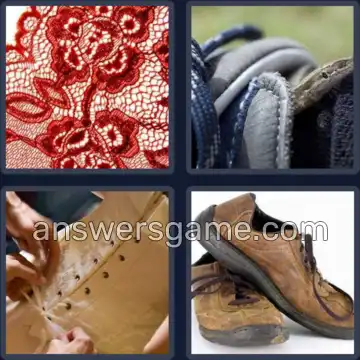 4 Pics 1 Word 4 Letters LACE