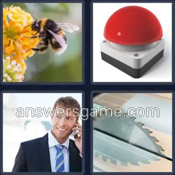 4 Pics 1 Word 4 Letters BUZZ