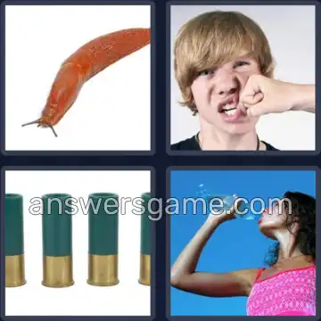 4 Pics 1 Word 4 Letters SLUG
