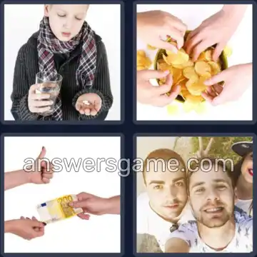 4 Pics 1 Word 4 Letters TAKE