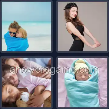 4 Pics 1 Word 4 Letters SNUG