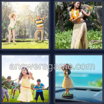 4 Pics 1 Word 4 Letters HULA