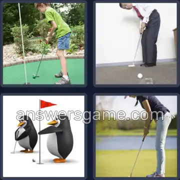 4 Pics 1 Word 4 Letters PUTT