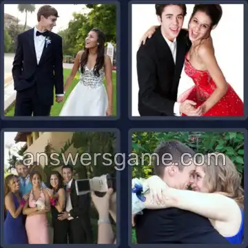 4 Pics 1 Word 4 Letters PROM