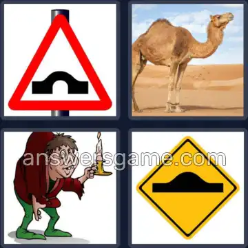 4 Pics 1 Word 4 Letters HUMP
