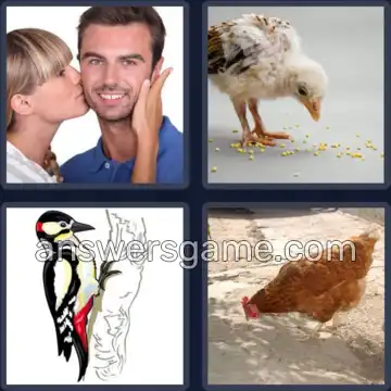 4 Pics 1 Word 4 Letters PECK