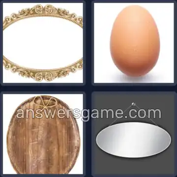 4 Pics 1 Word 4 Letters OVAL