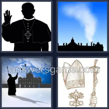 4 Pics 1 Word 4 Letters POPE