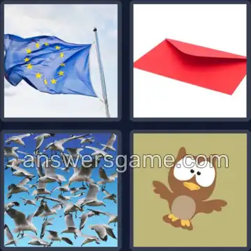 4 Pics 1 Word 4 Letters FLAP