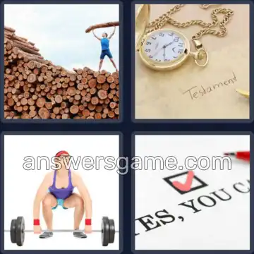 4 Pics 1 Word 4 Letters WILL