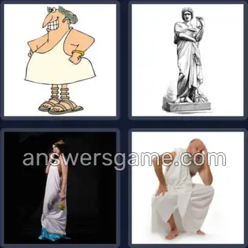 4 Pics 1 Word 4 Letters TOGA