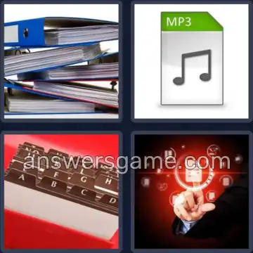 4 Pics 1 Word 4 Letters FILE