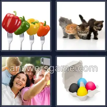 4 Pics 1 Word 4 Letters FOUR