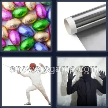 4 Pics 1 Word 4 Letters FOIL