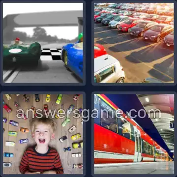 4 Pics 1 Word 4 Letters CARS