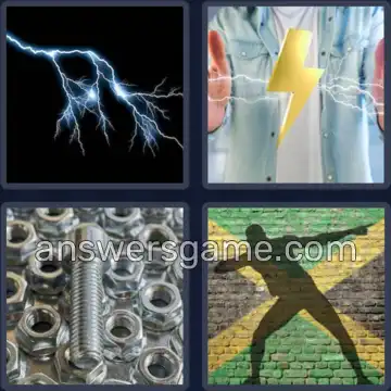 4 Pics 1 Word 4 Letters BOLT