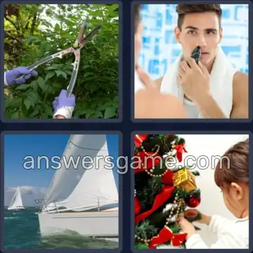 4 Pics 1 Word 4 Letters TRIM