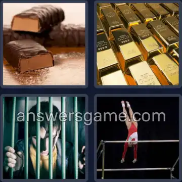 4 Pics 1 Word 4 Letters BARS