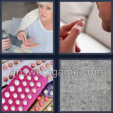 4 Pics 1 Word 4 Letters PILL