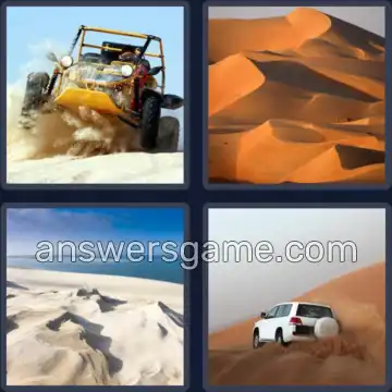 4 Pics 1 Word 4 Letters DUNE