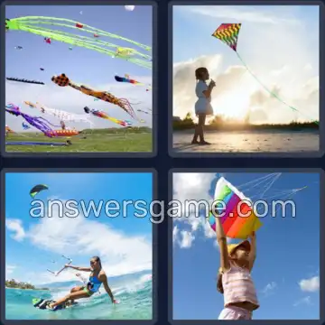 4 Pics 1 Word 4 Letters KITE