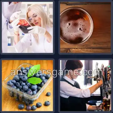 4 Pics 1 Word 4 Letters PINT