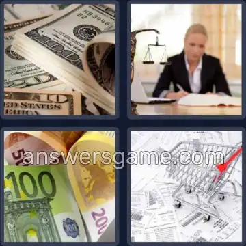 4 Pics 1 Word 4 Letters BILL