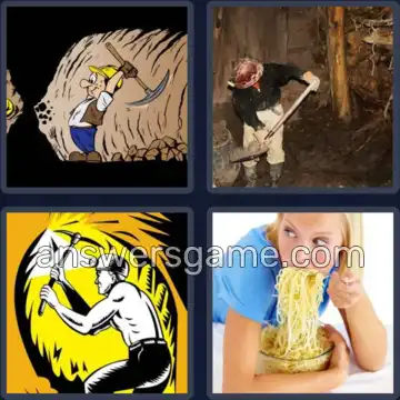 4 Pics 1 Word 4 Letters MINE