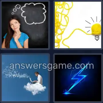4 Pics 1 Word 4 Letters IDEA