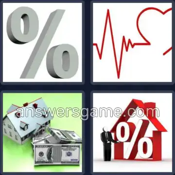 4 Pics 1 Word 4 Letters RATE